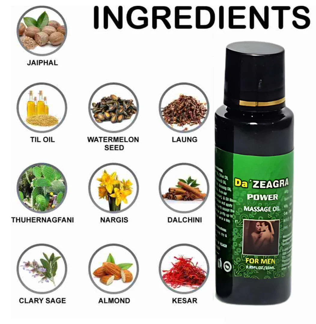Buy 1 Get 1 Free -Da Zeagra Power Massage Oil