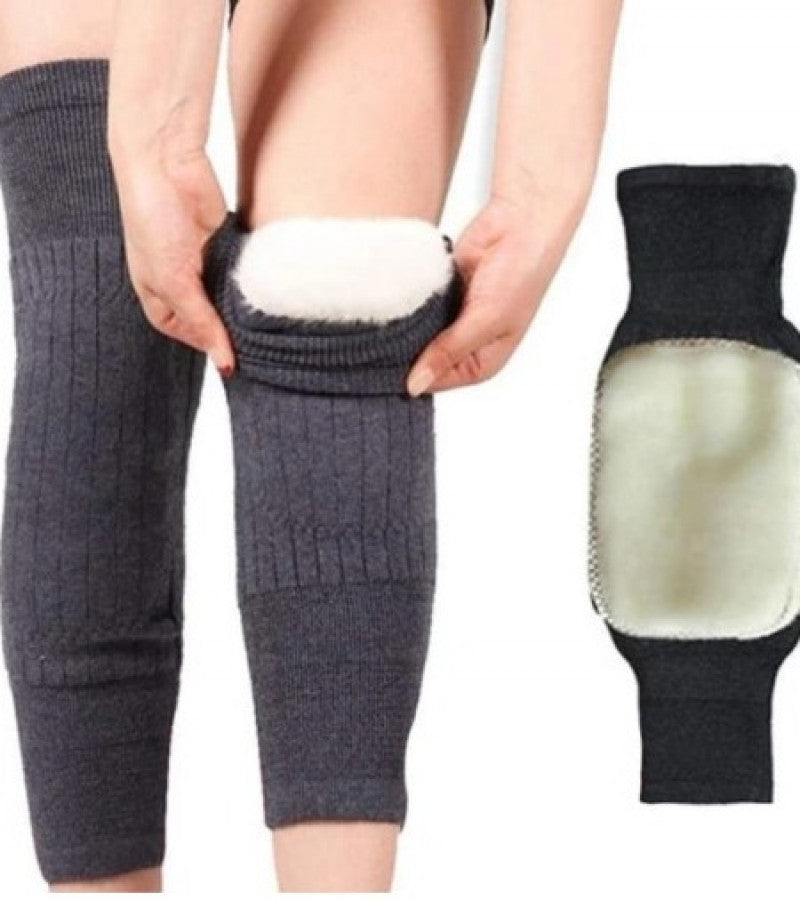 Cashmere wool Knee Warmers with strap for men and women