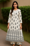 11.11 Sale Winter Cotton Digital Print 2 Piece Suit