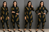 11.11 Sale Winter Cotton Digital Print 2 Piece Suit