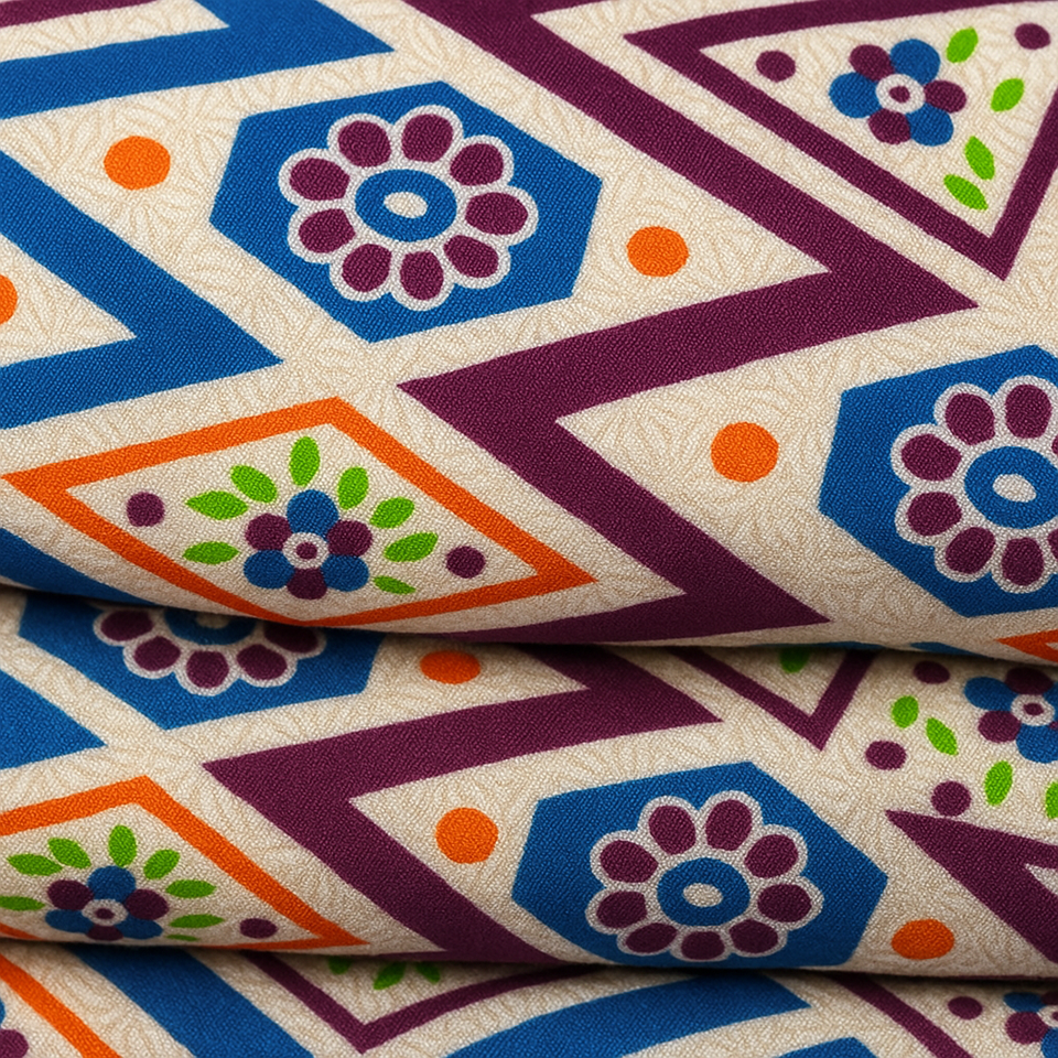 11.11 Sale Winter Cotton Digital Print 2 Piece Suit