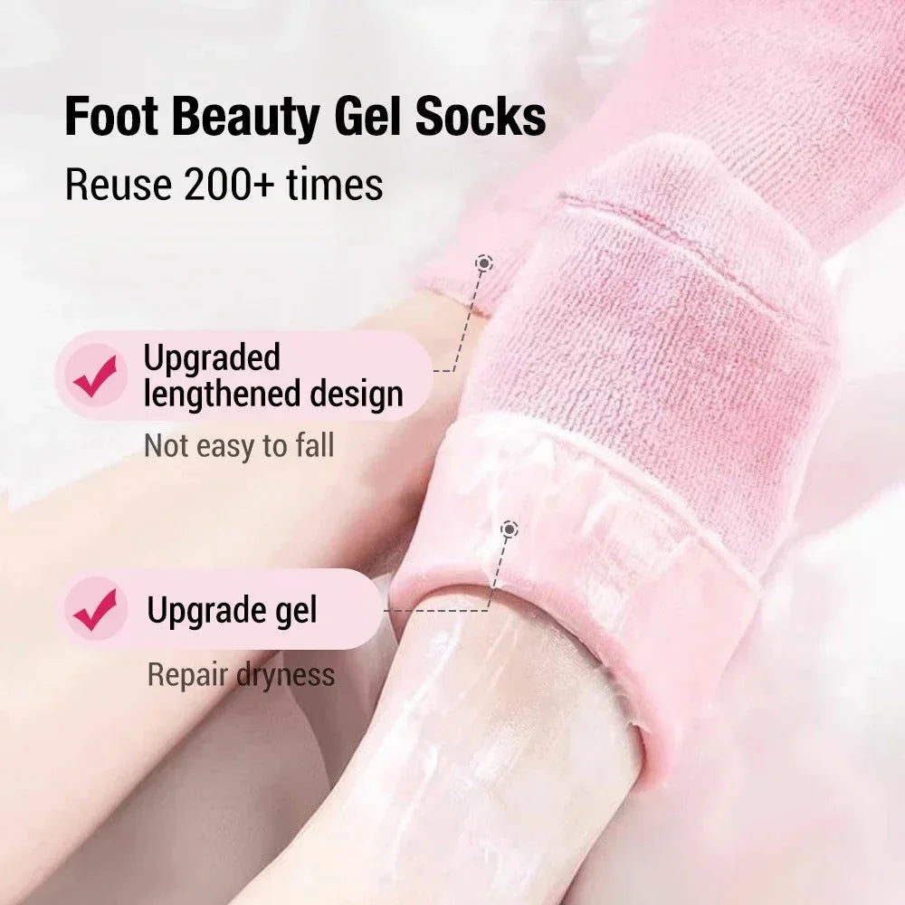 Moisturizing Socks - Silicone Socks for Dry Cracked Feet Women
