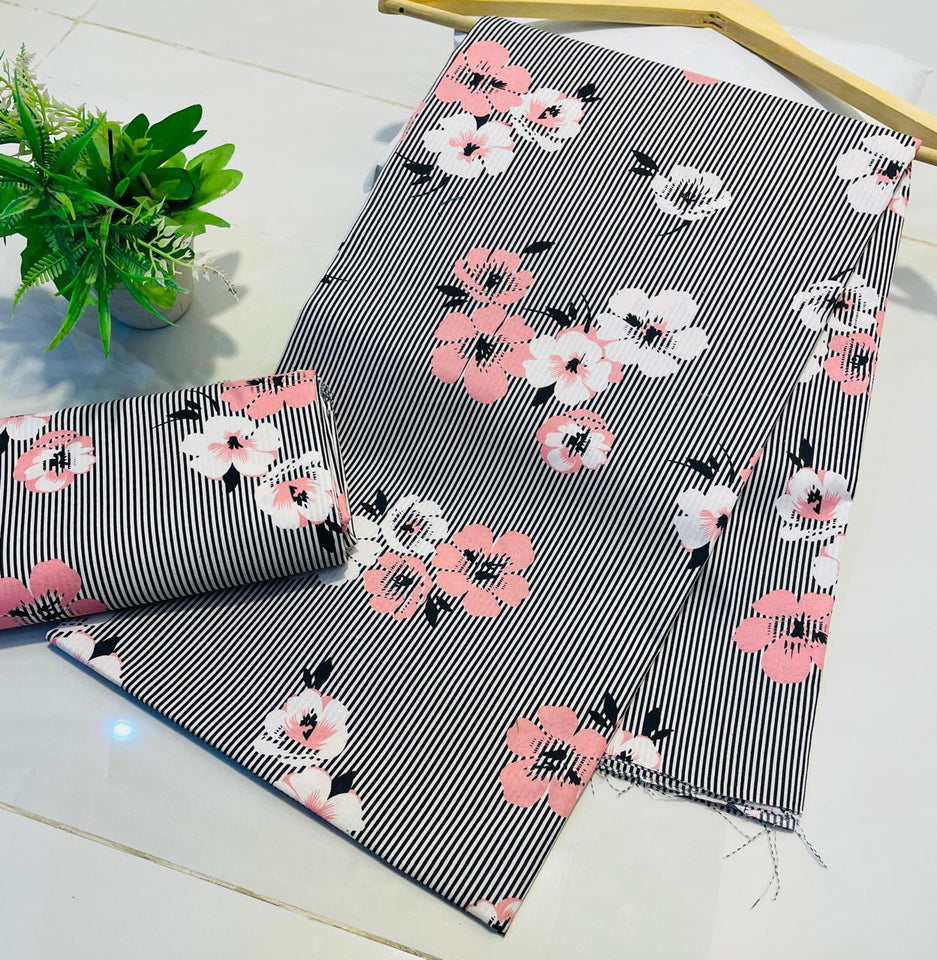 11.11 Sale Winter Cotton Digital Print 2 Piece Suit