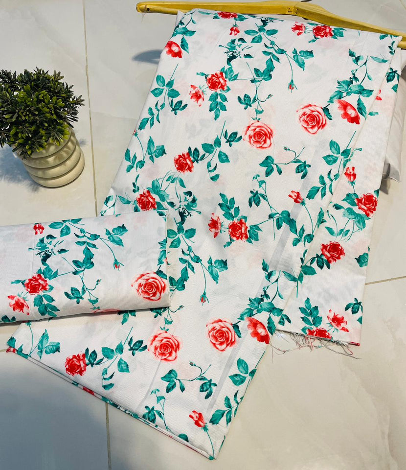 11.11 Sale Winter Cotton Digital Print 2 Piece Suit