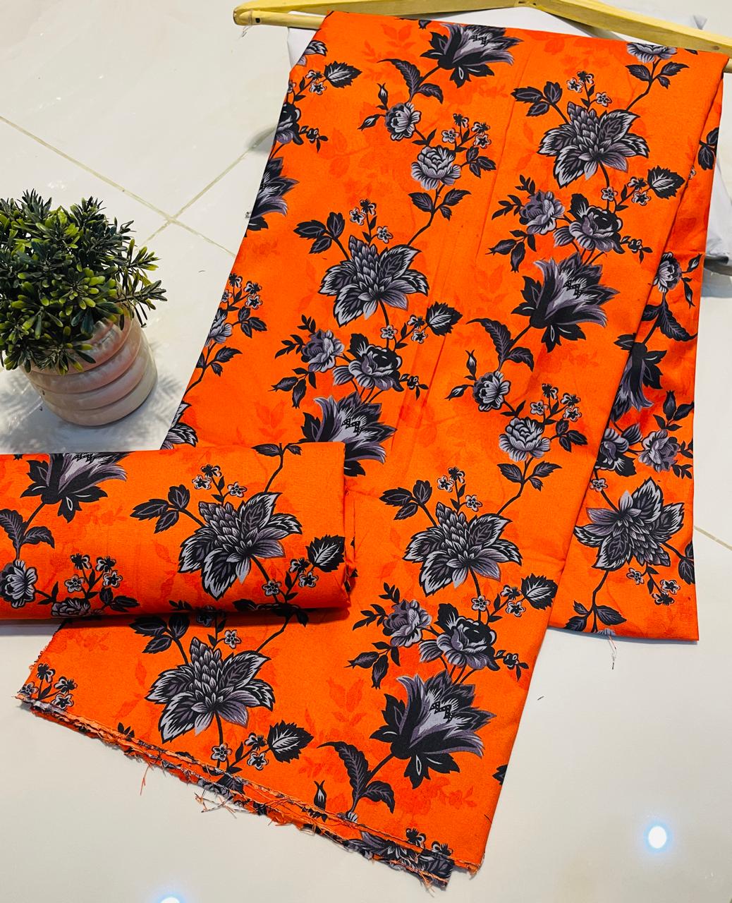 11.11 Sale Winter Cotton Digital Print 2 Piece Suit