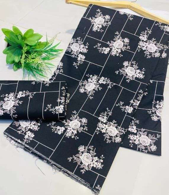 11.11 Sale Winter Cotton Digital Print 2 Piece Suit